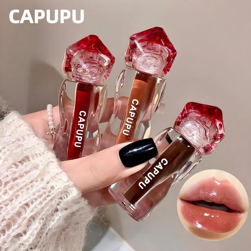 Son Kem Bóng CAPUPU, Hiệu Ứng Bóng Nước Dưỡng Ẩm, Độ Saturasi Thấp, Làm Sáng,…