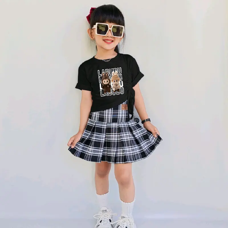 Setelan Rok Rempel Rok korean anak perempuan 8bulan-7tahun Katun Cewek Parsel 1