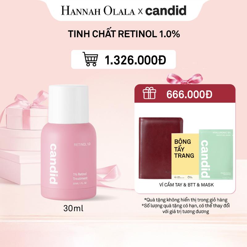 CANDID x HANNAH OLALA - TINH CHẤT RETINOL CANDID 1% TREATMENT 30ML