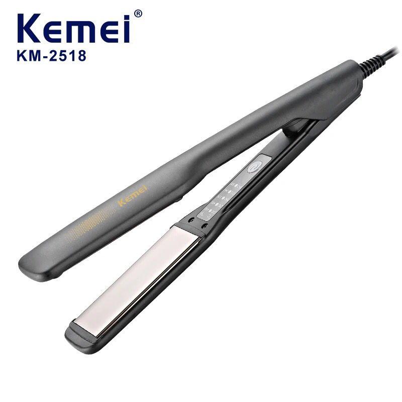 Kemei KM-2518 Flat Iron Professional Performance Hair Styler Ceramic Hair Straightener Temperature Control 0