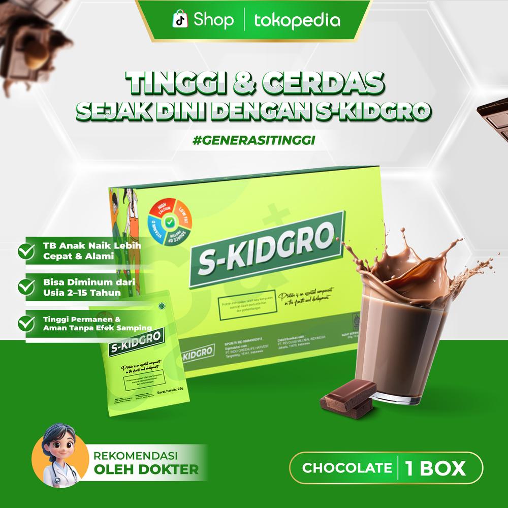 [NOT FOR SALE] 1 BOX S-KIDGRO – Susu Anak untuk Bantu Tumbuh Tinggi & Aktif