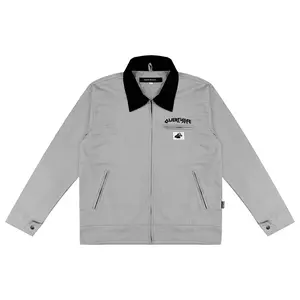 Qwertylife Work Jacket Boxy Fit Cordoray Grey m65 Qwertylife Work Jacket Boxy Fit Cordoray Grey m65