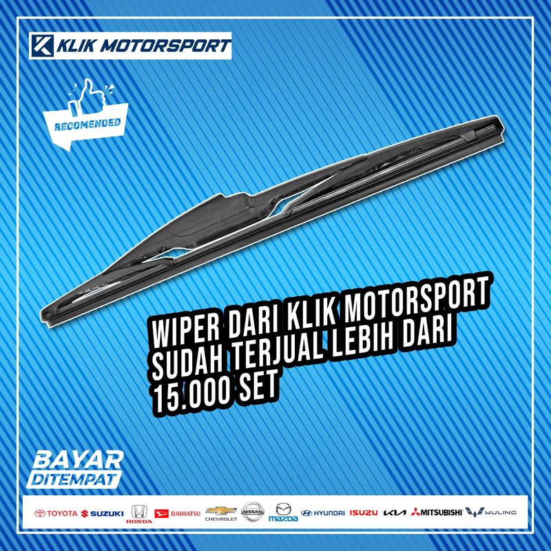 Wiper Kaca Belakang Mobil  - SUZUKI APV - Rear Wiper Karet Kaca Belakang Mobil Model OEM GRATIS 3 Adaptor 3