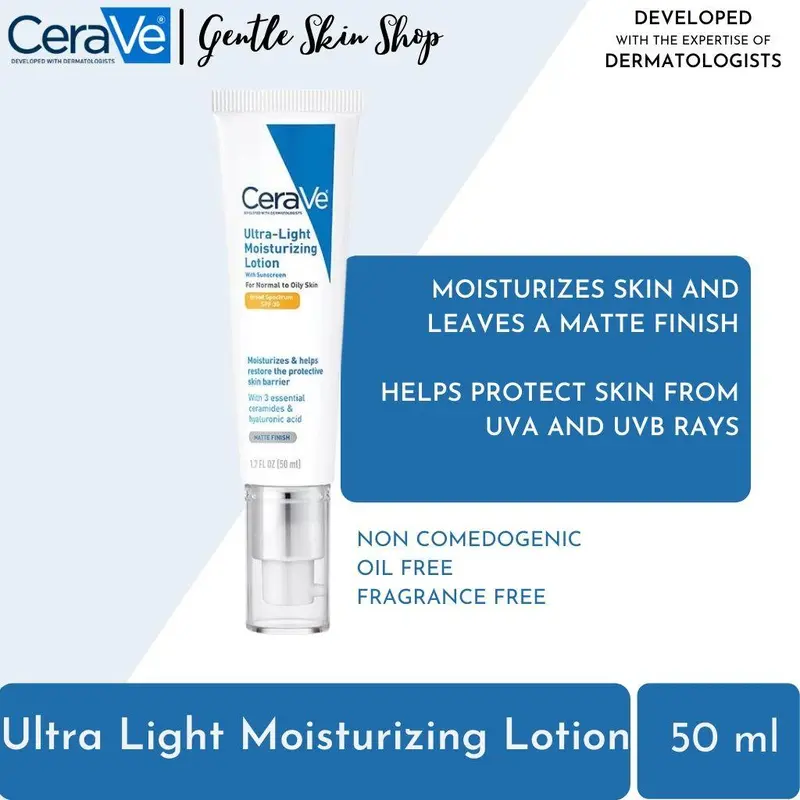 【EXP 2026】 Ceravee Ultra Light Moisturizing Lotion Pelembab Wajah Tabir Surya 5