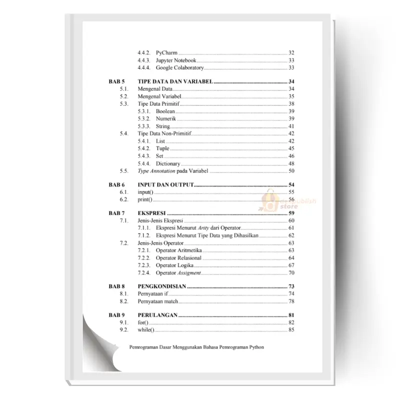 Deepublish - Buku Pemrograman Dasar Menggunakan Bahasa Pemrograman Python - Buku Komputer 3