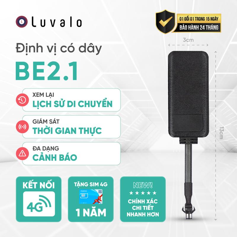 Định vị xe máy mini thiết bị định vị Gps ô tô giám sát hành trình kết nối điện thoại Luvalo BE2.1 1