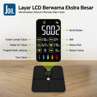 Gambar Joil Timbangan Badan Digital Smart Body Scale BMI dan Body Fat Monitor Komprehensif Lengkap 4 Sensor Presisi Data Akses via Smartphone - J7 - Hitam dari Joil Kota Tangerang Selatan 4 Tokopedia