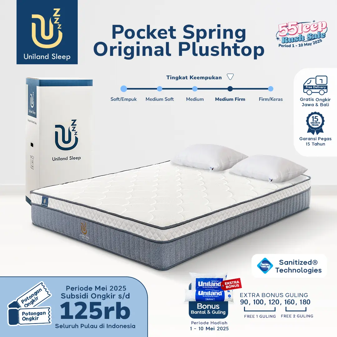 Uniland Sleep Kasur Pocket Original Plushtop 27cm