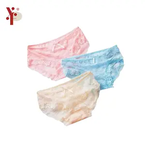 Yoona CD098 CD Brukat Women Bunga Panties Wanita Celana Sexy Polos Lace