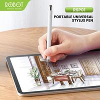 Gambar ROBOT Stylus Pen RSP01 Universal 2 in 1 Capacitive - Bisa untuk HP dan Tablet -  Garansi 1 Tahun - Bisa COD - White dari Robot Powerbank Indonesia Kab. Tangerang 2 Tokopedia