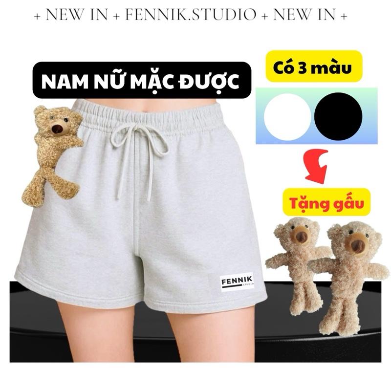 (30kg - 85kg) Quần short GẤU  NAM NỮ from rộng  Fennik.studio Menswear