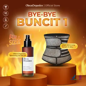 ByeByeBuncit 1 - Oleca Organics 100ml & Korset Waist Trainer (2 Belt)