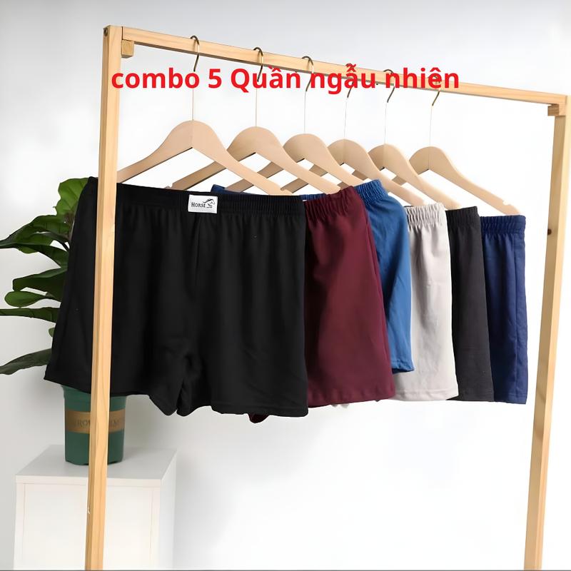 COMBO 5 Quần Đùi Trơn Nam - Nữ Cao Cấp, Quần Mặc Nhà, Mặc Ngủ Thoải Mái Mát Mẻ