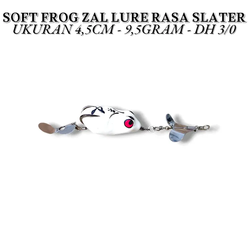 SOFT FROG BERISIK ZAL LURE SUARA SLATER UKURAN 4,5CM. 9,5GRAM., SOFT FROG SUARA JAWS, SOFT FROG RASA JAWS, UMPAN CASTING GABUS DAN TOMAN 6