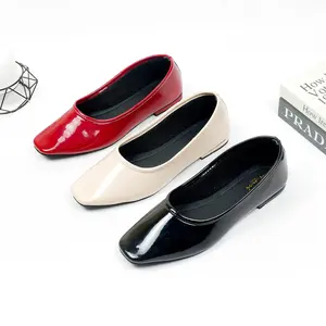 Winchi - Ananda Sepatu flat big size wanita jumbo maroon