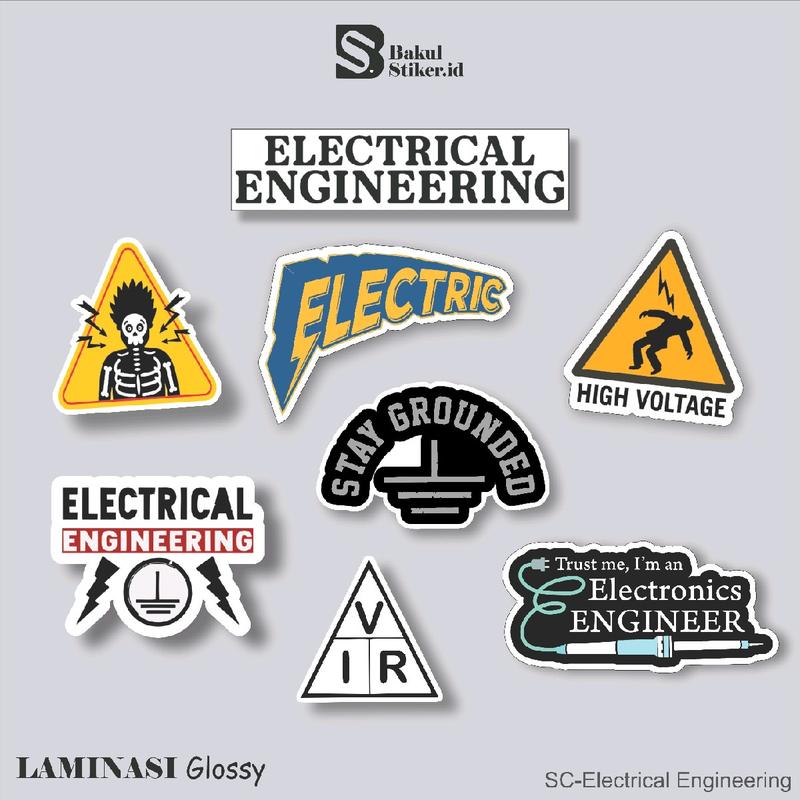 stiker cutting Electrical Engineering/ stiker Teknik Elektro anti air ...