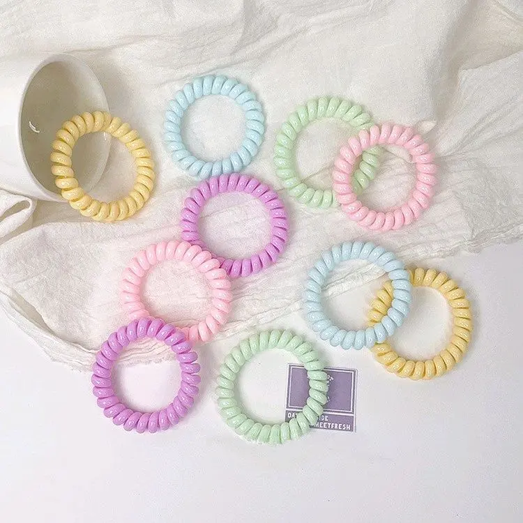 Dây buộc tóc lò xo nhiều màu (màu ngẫu nhiên)