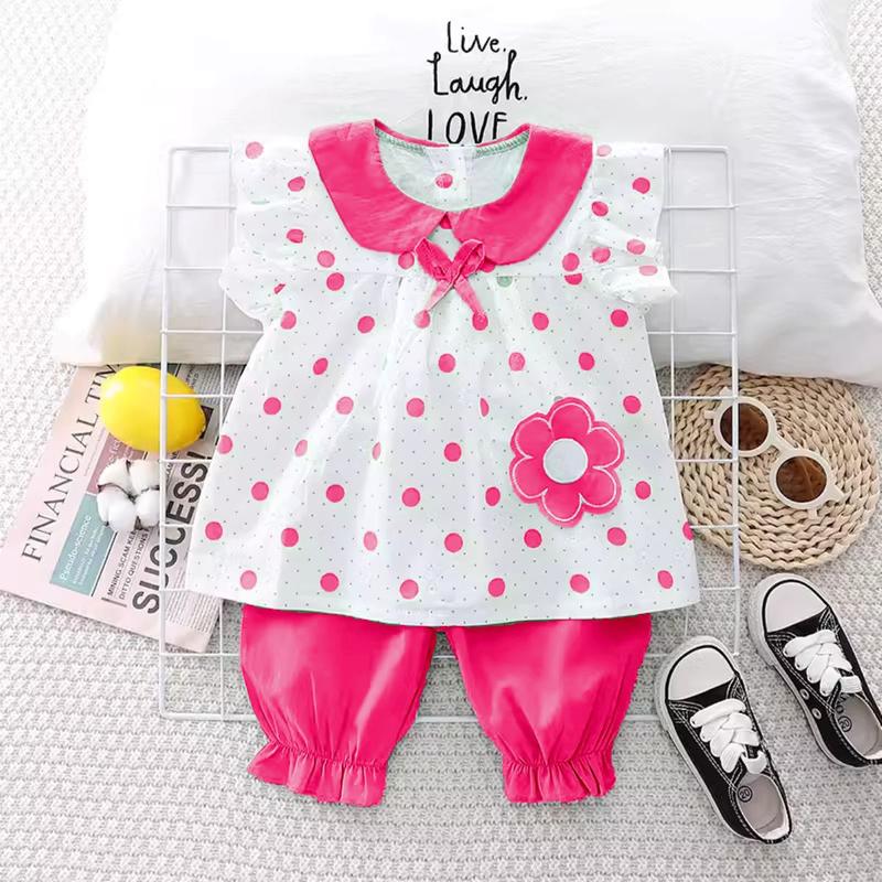 Baju Anak - Setelan Flamo Anak Perempuan Sablon Flower / Oneset Fashion Lucu Anak Perempuan Terbaru 0
