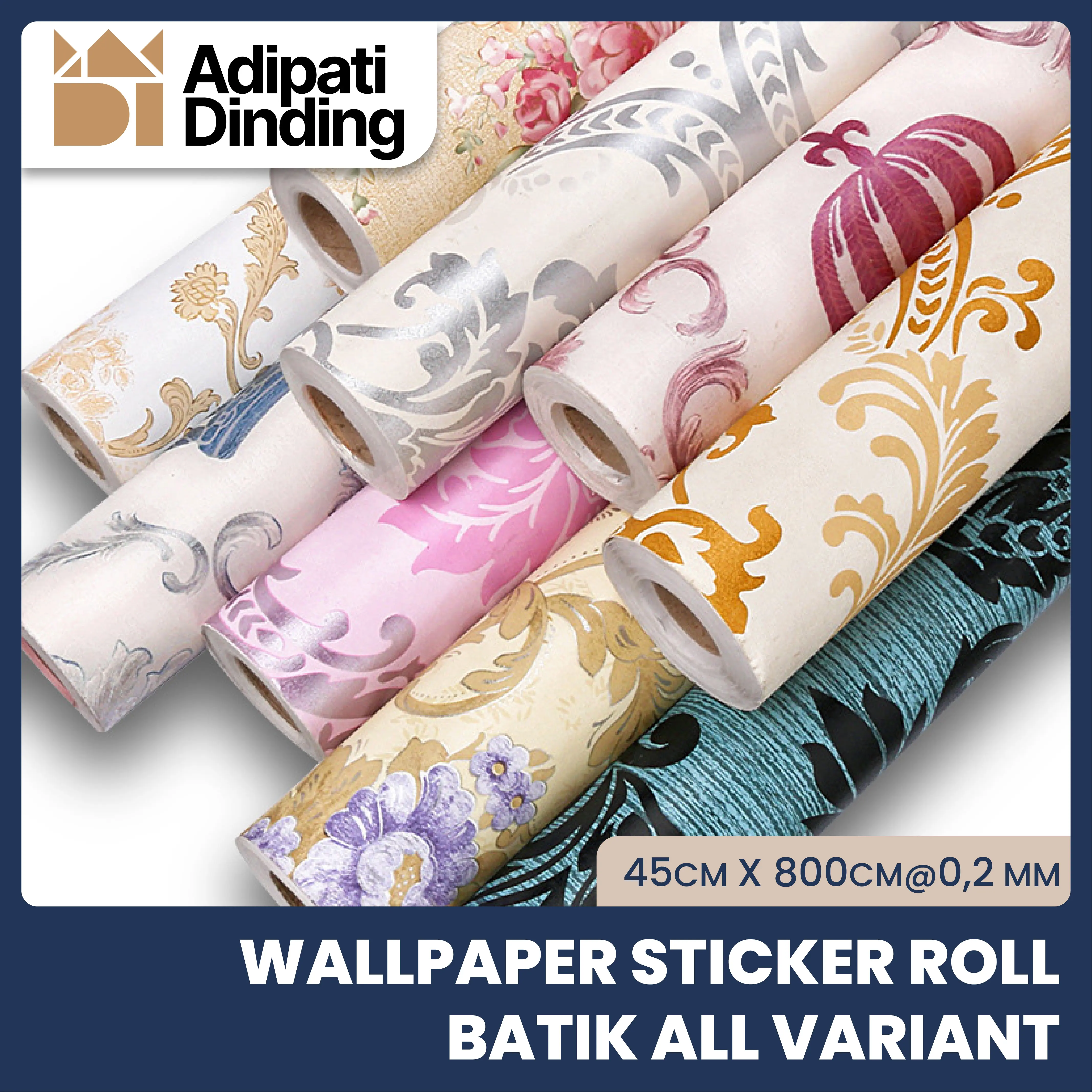 WALLPAPER DINDING MOTIF BATIK ALL VARIANT