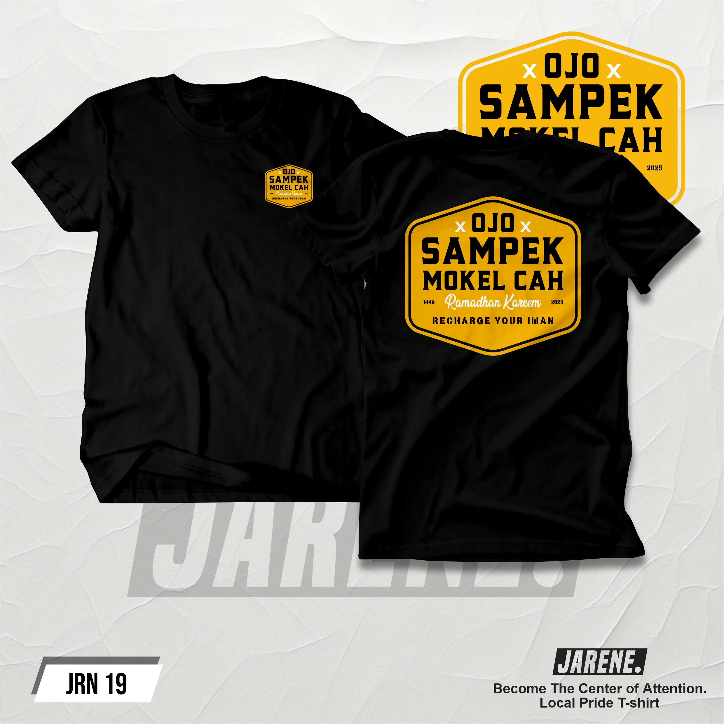 KAOS JARENE - OJO SAMPEK MOKEL CAH JRN 19 BAHAN KATUN COMMBED 24S SABLON DTF PREMIUM