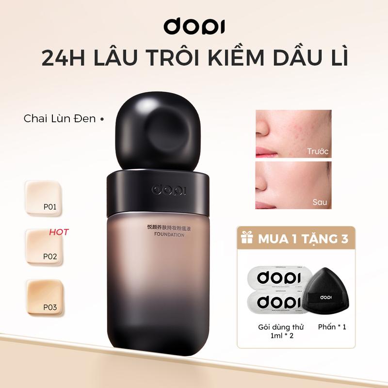 Kem Nền Kiềm Dầu Lâu Trôi 24H Không Trôi Nền, Chống Nước Và Chống Mồ Hôi, Lớp Trang Điểm Tự Nhiên Hoàn Hảo Mỏng Nhẹ
