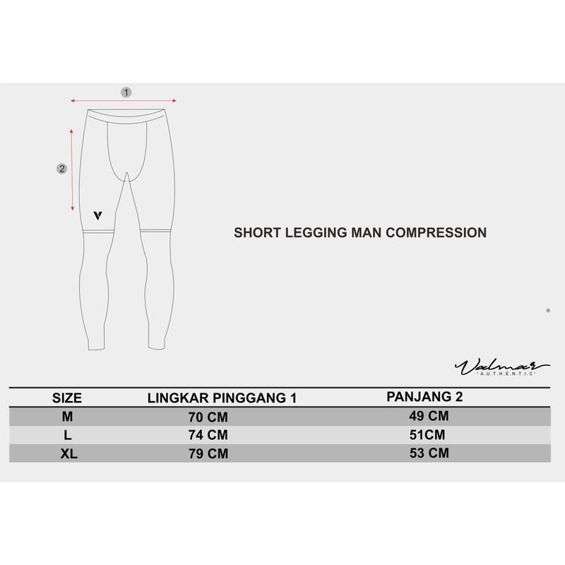 Legging pendek pria olahraga original valmar / compression short leggings man sport / celana pendek ketat bahan spandex 3