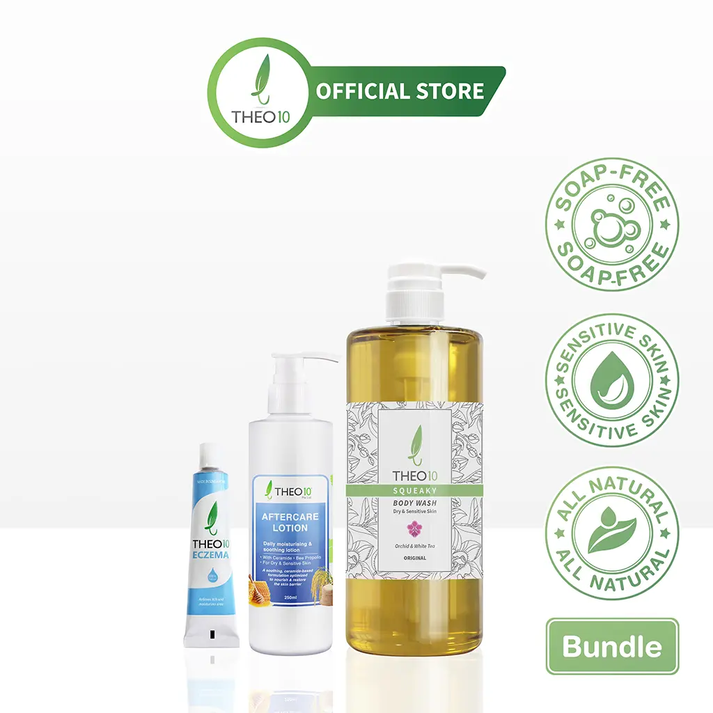 Theo10 Eczema Starter Kit Pro - Eczema, Lotion, Body Care, Sensitive, Comfort, Beeswax sensitiveskin, lotion