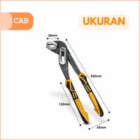 Gambar CAB Tang Burung Jepit Pipa 10 Inch Heavy Duty Adjustable Tang Buaya Baja dari cabofficialstore Kota Surabaya 3 Tokopedia