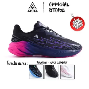 Sepatu Running Apha DarkVolt Seri Ekonomis - Sepatu Lari