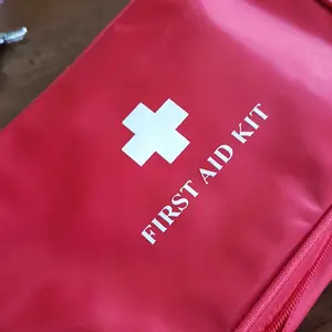 Paket P3K Travel Kit l Pouch First Aid Bag Kit / Paket P3K Tas Jinjing Kecil dengan Isi l P3K Mobil