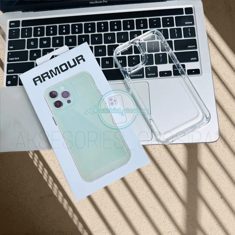 [ANTI KUNING] ORIGINAL !! ARMOUR MILITARY Case Akrilik Bening IPHONE 7 7+ 8 8+ SE 2 X XS MAX XR 11 12 13 14 15 PRO MAX 14+ 15+ PLUS Casing Transparan Hard Clear Case Premium Acrylic 1