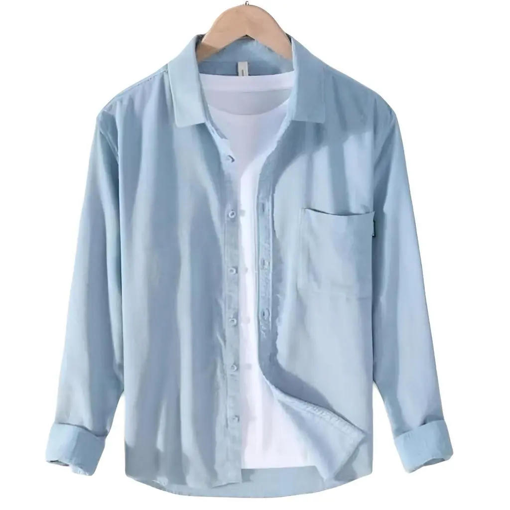 Kemeja Pria Lengan Panjang Casual Kemeja Uniq** Polos Kemeja Polos Kemeja Katun Kemeja Cigared Kemeja Unisex Polos