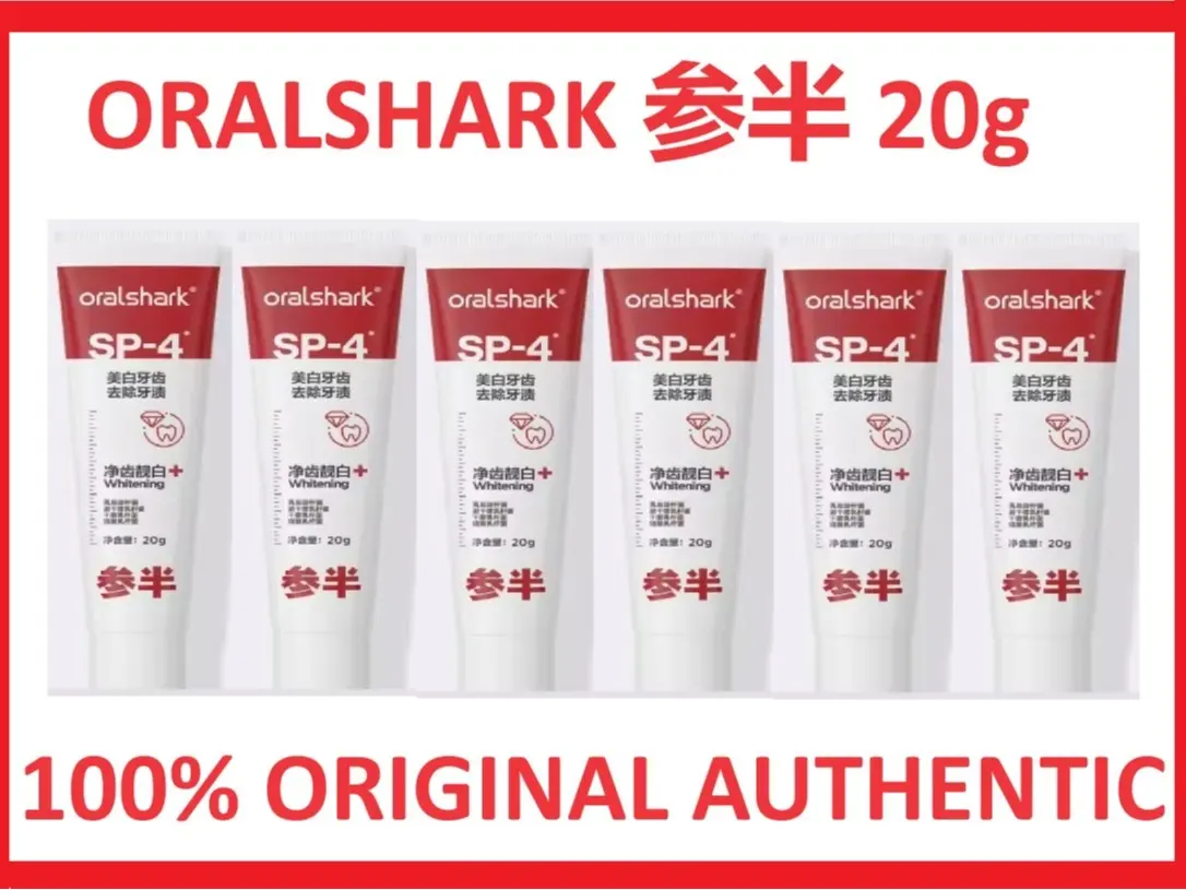 [SG SELLER] 20g ORALSHARK  SP-4 RED GENUINE TOOTHPASTE (NOT YAYASHI) RED ULTRA + WHITENING