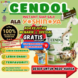 Jelly Cendol Kecebong Dawet Hijau 500 Gram | Instan Siap Saji | Tanpa Perlu Dimasak | Untuk Topping Minuman | Popping Boba Nata Jelly