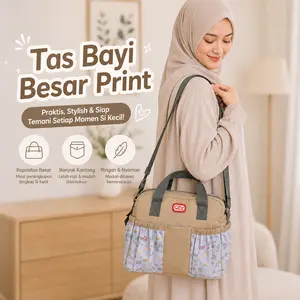 HARGA PROMO Tas Bayi Ukuran Besar Tas Bayi Ransel Bayi  Model Print Premium Bags diaper  bag