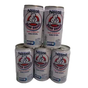(PAKET 5 BOTOL) BEAR BRAND Ready to Drink Milk Susu Steril Kalengan 189ml