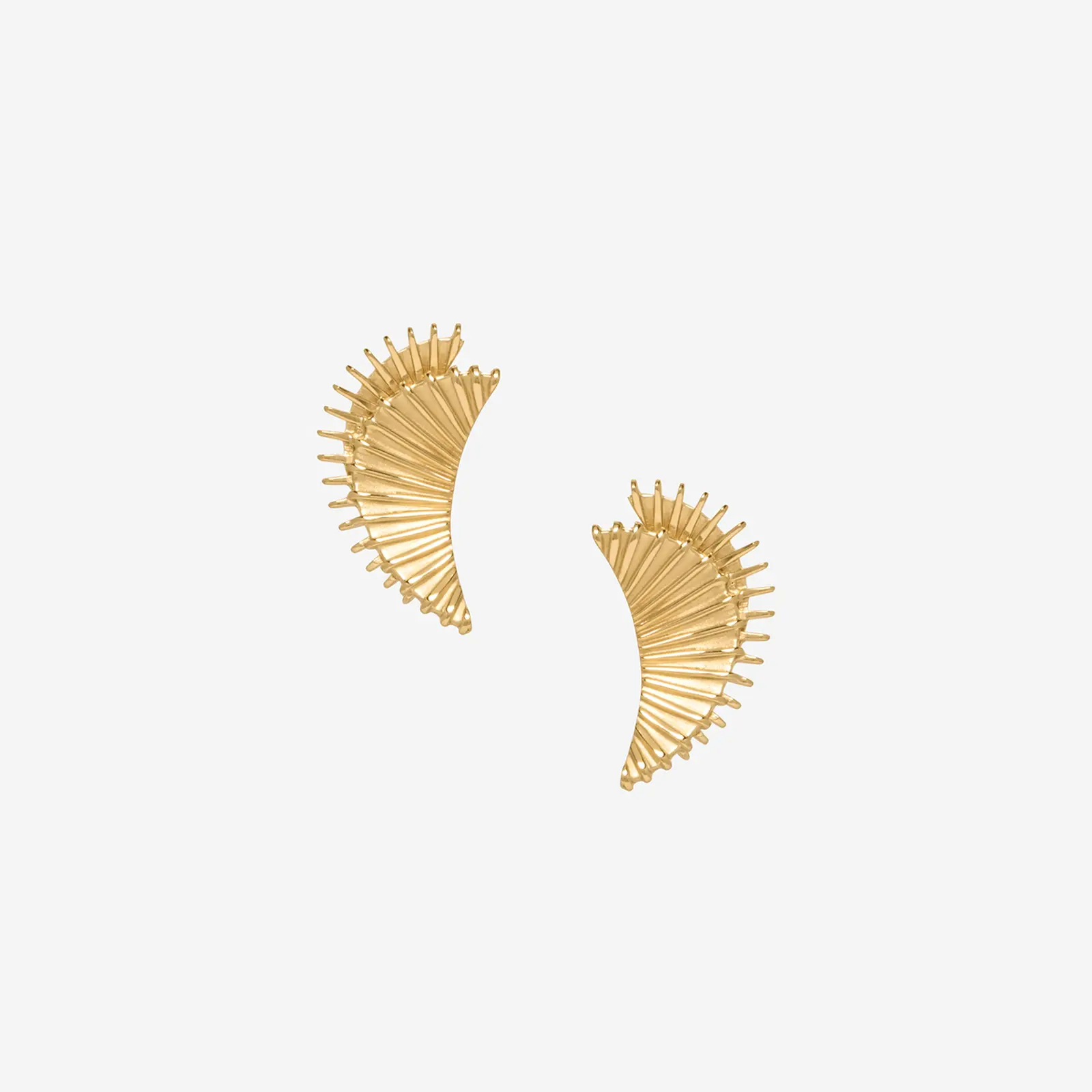 Lune Duo Stud Earrings (25mm Height)