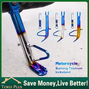 Standar Samping CNC Titanium Panjang Universal Premium Tinggi 20cm Standar Samping 2Tone Twotone Ring Matic Beat Scopy Dll