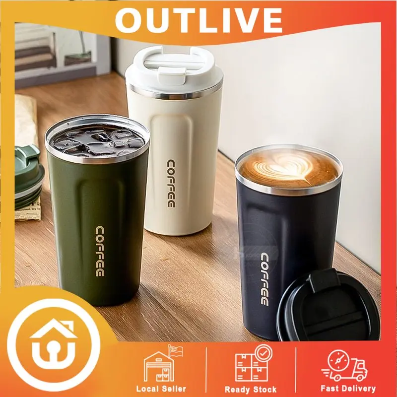 Stainless Steel Coffee Cup Thermos Mug Leak-Proof Thermos Travel Thermal Vacuum Flask Insulated Cup