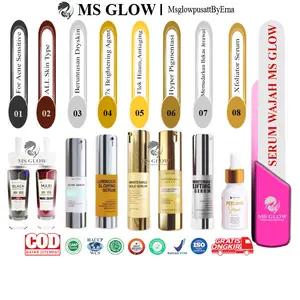 SERUM Wajah Ms Glow ALL VARIAN Whitening Gold Serum / Serum Acne / Serum Lifting  / Serum Luminous  / Serum Peeling  / Serum White Cell DNA