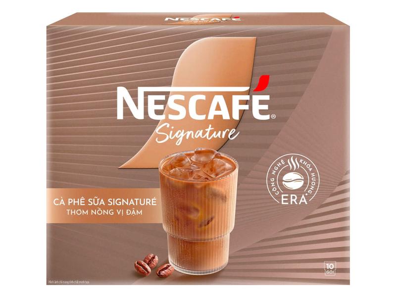 Nescafe Signature - Cà Phê Sữa Thơm Nóng Vị Đậm 280g