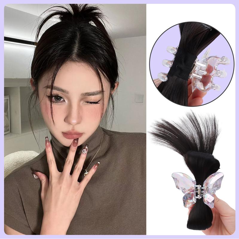 Product Introduction of กรงเล็บผมครึ่งผูก แฟชั่น ผีเสื้อขนนก สไตล์หัวขี้เกียจ ทรงผมปู คลิปหนีบวิกผม คลิปหนีบ วิกผมหางม้าสูง เครื่องประดับผม 9