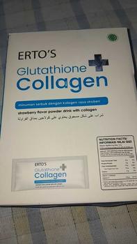 Product Review of Erto's Glutathione Collagen Drink / Minuman Kolagen / Kolagen Ikan / Kolagen Alami / Glowing / Brightening / Untuk Semua Jenis Kulit / Collagen Drink / Minuman Collagen Rasa Strawberry / Whitening Booster Fish from M**n 0