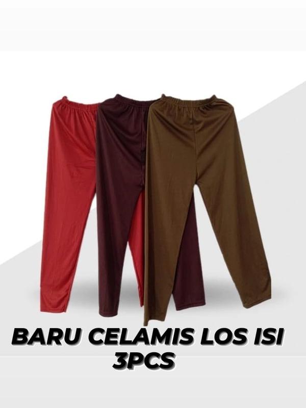 Promo Isi 3 Pcs Celana Aladin Los Panjang Wanita Bahan Hyget Super/ Dalaman Gamis/ Celana Nyaman Bawahan 0