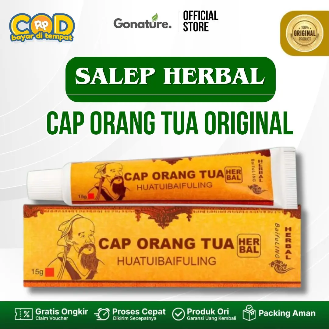 Salep Herbal Cap Orang Tua Untuk Alergi Kulit Gatal Original