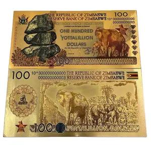 Seri Gold Foil Zimbabwe Seratus Yotalion Antik – Koleksi Langka