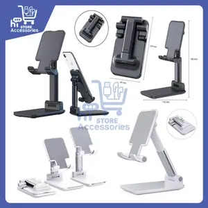 Holder Folding HD23 Desktop Phone / Tablet | Stand Holder HP L305 L-305 HD-23 Kwalitas Bagus
