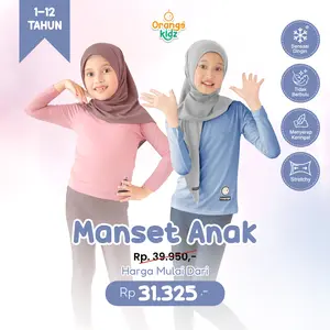 Manset Kaos Rayon Premium Anak / Inner Manset Badan Lengan Panjang