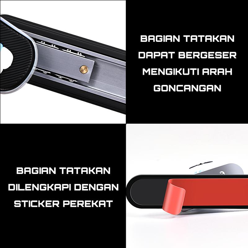 [ Car Zone Int ] Pajangan Dashboard Mobil Karakter Panda / Kelinci / Beruang Tatakan Geser Kiri-Kanan Hiasan Dekorasi Aksesoris Interior Mobil 5