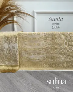 Sulina Style - Kain Songket Mesin & Selendang Benang Gold / Silver / Tembaga Savita